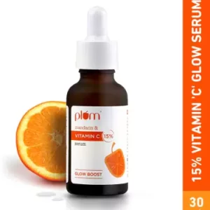 Plum 15% Vitamin C Face Serum with Mandarin for Glowing Skin, Fragrance-Free  (30 ml)