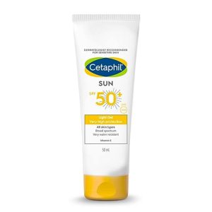 Cetaphil Sun SPF 50 Very High Protection Light Gel, White, 50 ml