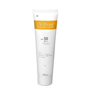 Brinton Healthcare UvDoux Face & Body Sunscreen gel with SPF 50 PA+++ in Matte Finish and Oil Free Formula 75GM