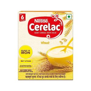 Nestle Cerelac Baby Cereal with Milk , Wheat ,Stage 1, From 6 to 24 Months , Source of Iron & Protein , 300g